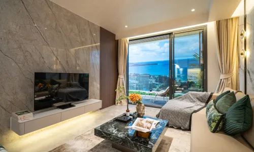 Модные апартаменты с 1 спальней и с видом на сад, на пляже Бангтао/Лагуна