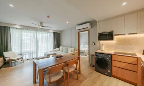 Прекрасные апартаменты с 2 спальнями и с видом на сад, не далеко от моря в проекте Лагуна Бичсайд, на пляже Бангтао/Лагуна