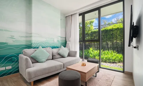 Апартаменты с 2 спальнями и с видом на гольф-поле в проекте Скай Парк Аврора, район Бангтао/Лагуна