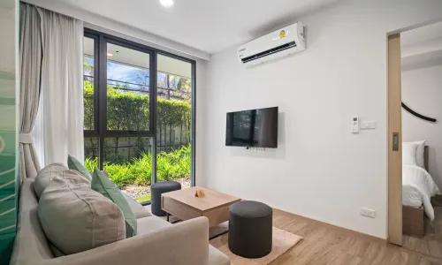 Апартаменты с 2 спальнями и с видом на гольф-поле в проекте Скай Парк Аврора, район Бангтао/Лагуна