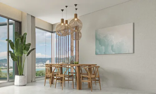 Пентхауз с 2 спальнями и с видом на море в проекте Блюпойнт Кондос, район Патонг 