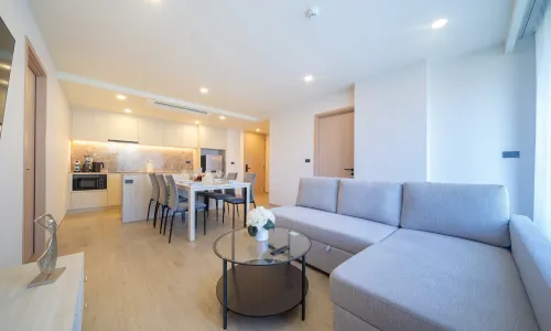 Апартаменты с 2 спальнями и с видом на сад в проекте Озон Кондо, район Бангтао/Лагуна