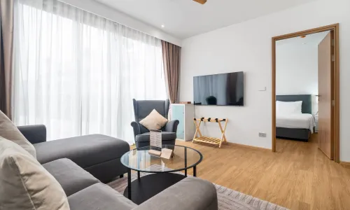 Апартаменты с 1 спальней и с видом на сад, недалеко от моря в проекте Лагуна Бичсайд, район Бангтао/Лагуна