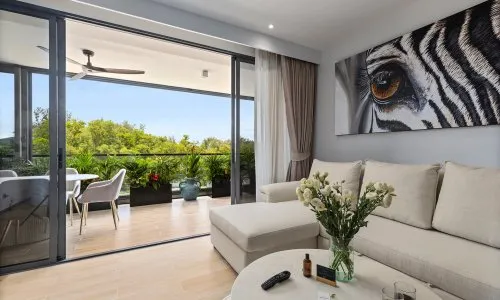 2-Bedroom Apartments, with garden view and near the sea in Laguna Beachside project, on Bangtao/Laguna beach