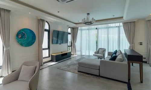 Spacious 3-Bedroom Villa, with pool view in Fifth element project, on Bangtao/Laguna beach