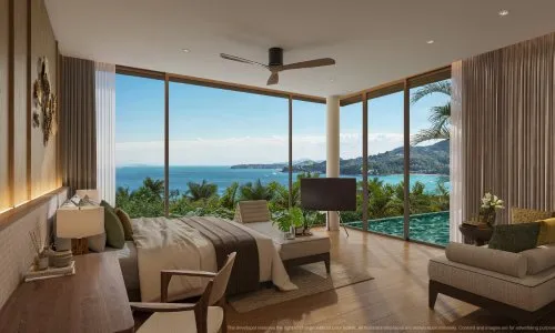 Large 4-Bedroom Villa, with sea view, on Kamala Beach beach