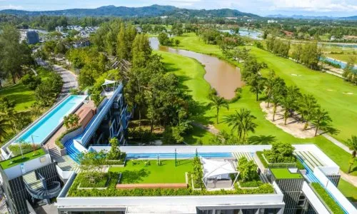 Studio Apartments, with golf course in Sky Park Aurora project, on Bangtao/Laguna beach
