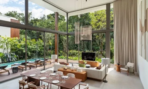 Large 4-Bedroom Villa, with pool view, on Layan Beach beach