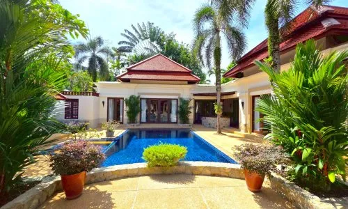 Spacious 4-Bedroom Villa, with pool view in Sai Taan project, on Bangtao/Laguna beach