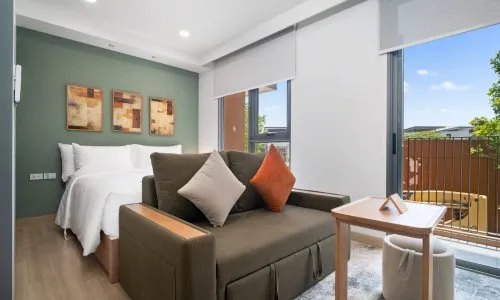Studio Apartments, with urban view in Sky Park Selesta project, on Bangtao/Laguna beach