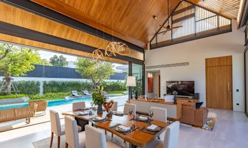 Large 4-Bedroom Villa, with pool view, on Layan Beach beach