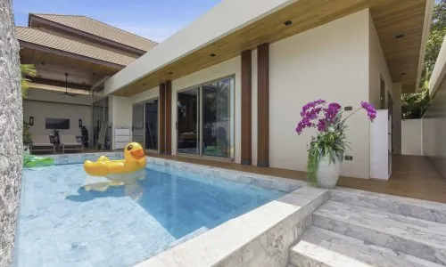 4-Bedroom Villa, with pool view in Gold Chariot project, on Bangtao/Laguna beach
