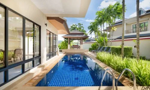 3-Bedroom Villa, with pool view in Angsana Villas Resort project, on Bangtao/Laguna beach