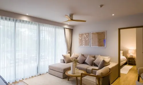 3-Bedroom Apartments, with garden view and near the sea in Laguna Beachside project, on Bangtao/Laguna beach