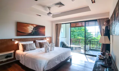 Комфортабельные апартаменты с 2 спальнями и с видом на горы в проекте Сурин Сабай 2, на пляже Сурин