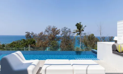 Прекрасная вилла с 3 спальнями и с видом на море в проекте Сурин Хайтс, на пляже Сурин