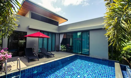 Роскошная вилла с 3 спальнями и с видом на бассейн в проекте Модерн Зен, на пляже Найхарн