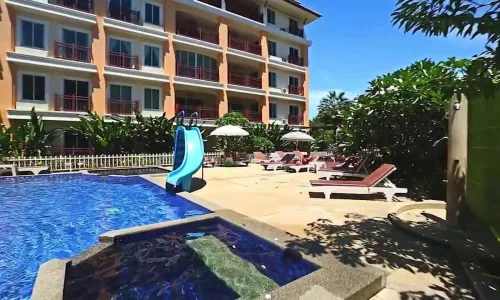 Потрясающие апартаменты с 2 спальнями и с видом на бассейн в проекте Палм Бриз, на пляже Найхарн