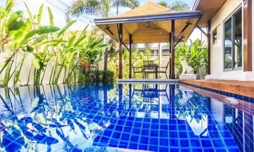 Удобная вилла с 2 спальнями и с видом на бассейн в проекте Кокянг, на пляже Найхарн