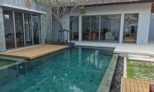 Сногсшибательная вилла с 3 спальнями и с видом на бассейн, не далеко от моря, на пляже Ао Йон (+ Видео обзор)