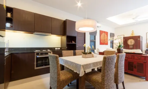 Великолепная вилла с 3 спальнями и с видом на бассейн в проекте Сайюань Естейт, на пляже Равай