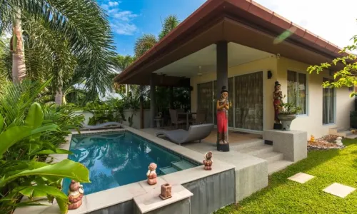 Сказочная вилла с 1 спальней и с видом на бассейн, на пляже Найхарн