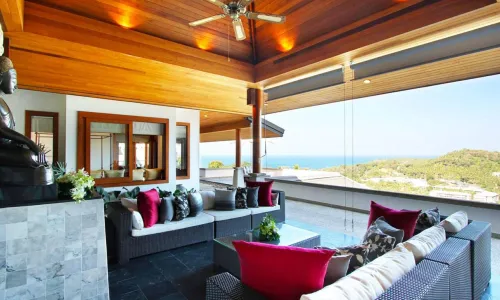 Потрясающая вилла с 5 спальнями и с видом на море в проекте Аяра Сурин, на пляже Сурин