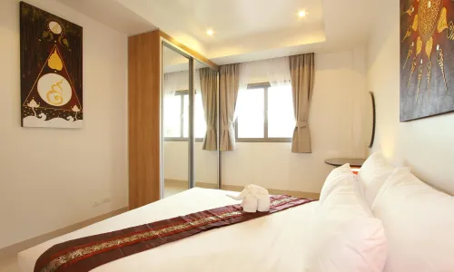 Потрясающие апартаменты с 2 спальнями и с видом на горы в проекте Сурин Сабай 2, на пляже Сурин