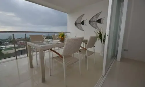 Великолепные апартаменты с 2 спальнями и с видом на море в проекте Сансет Плаза, на пляже Карон