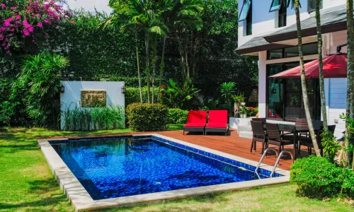 Сногсшибательная вилла с 4 спальнями и с видом на бассейн в проекте Танод Эстейт II, на пляже Бангтао/Лагуна