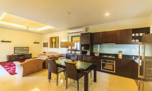 Удобная вилла с 2 спальнями и с видом на бассейн в проекте Кокянг, на пляже Найхарн