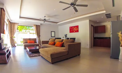 Роскошная вилла с 2 спальнями и с видом на бассейн в проекте Зе Резиденс Бангтао, на пляже Бангтао/Лагуна