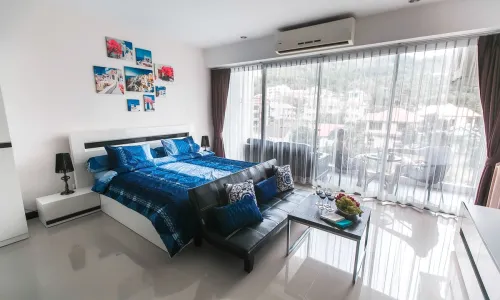 Великолепные апартаменты с 1 спальней и с видом на город в проекте Карон Чик, на пляже Карон