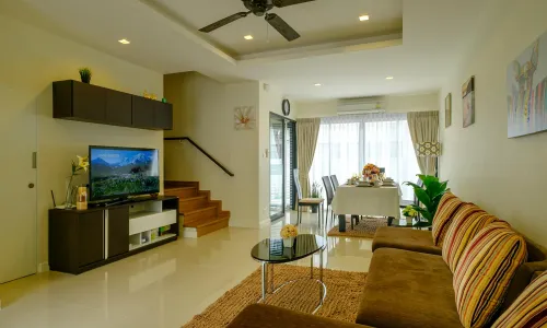 Шикарный таунхаус с 3 спальнями и с видом на сад в проекте Лагуна Парк, на пляже Бангтао/Лагуна