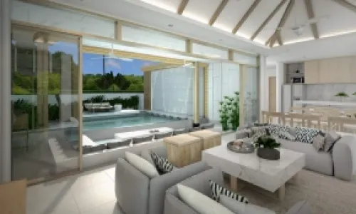 Восхитительная вилла с 3 спальнями и с видом на бассейн в проекте Химмапана Виллас Террасс, на пляже Камала 