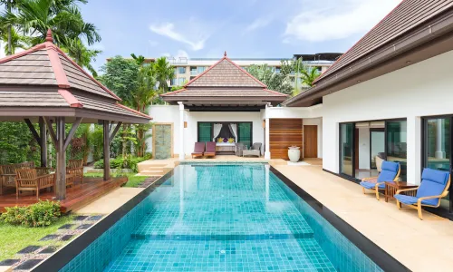 Потрясающая вилла с 3 спальнями и с видом на бассейн в проекте Баан Тай Сурин Гарденс, на пляже Сурин