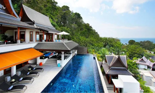 Потрясающая вилла с 5 спальнями и с видом на море в проекте Аяра Сурин, на пляже Сурин