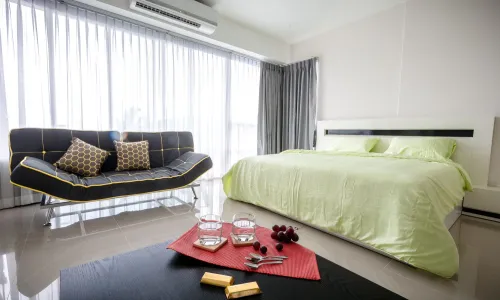 Потрясающие апартаменты с 1 спальней и с видом на море в проекте Карон Чик, на пляже Карон