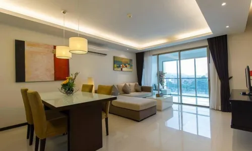 Модные апартаменты с 2 спальнями и с видом на бассейн в проекте Реджент Камала, на пляже Камала 