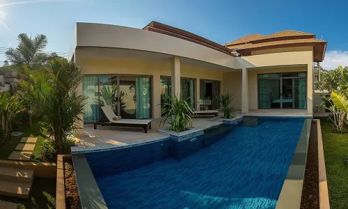 Восхитительная вилла с 2 спальнями и с видом на бассейн в проекте Шанти, на пляже Равай