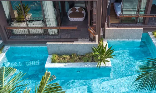 Сногсшибательные апартаменты с 2 спальнями и с видом на бассейн в проекте Сатурдэйс, на пляже Равай