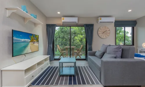 Шикарные апартаменты студия и с видом на бассейн в проекте Зе Тайтл Резиденс Наянг, на пляже Найянг