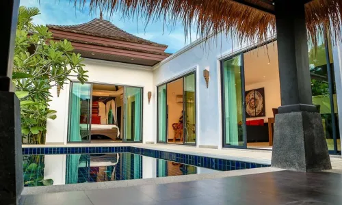 Модная вилла с 1 спальней и с видом на бассейн в проекте Аэлита, на пляже Бангтао/Лагуна