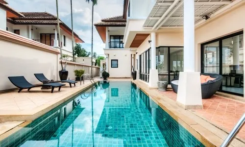 Удобная вилла с 3 спальнями и с видом на бассейн в проекте Лагуна Линкс, на пляже Бангтао/Лагуна