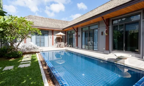 Великолепная вилла с 3 спальнями и с видом на бассейн в проекте Сайюань Естейт, на пляже Равай