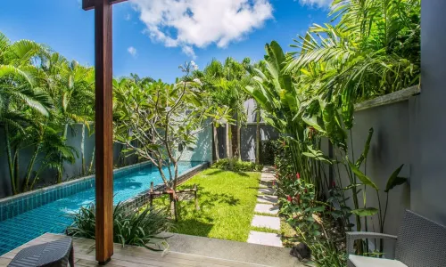 Сногсшибательная вилла с 2 спальнями и с видом на сад в проекте Оникс, на пляже Найхарн