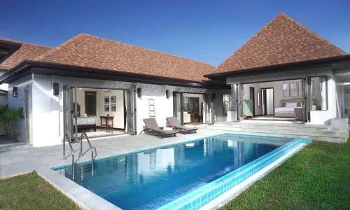 Сногсшибательная вилла с 3 спальнями и с видом на бассейн в проекте Суксан, на пляже Равай