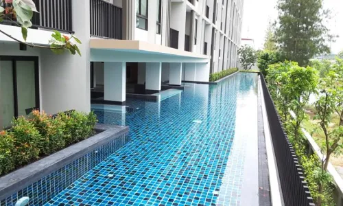 Восхитительные апартаменты с 1 спальней и с видом на город в проекте Зескейп 1 Кондоминиум, на пляже Бангтао/Лагуна