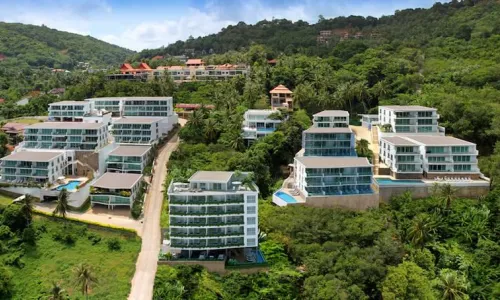 Cтильные апартаменты с 1 спальней и с видом на море в проекте Ката Оушен Вью, на пляже Ката