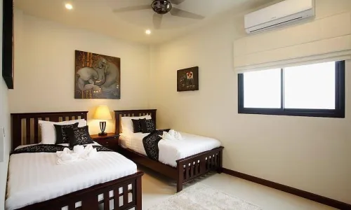 Cтильная вилла с 4 спальнями и с видом на горы в проекте Оникс, на пляже Найхарн